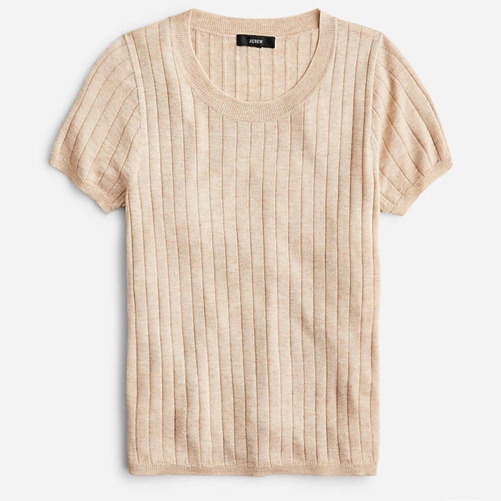 J. Crew silk- cashmere blend cropped top